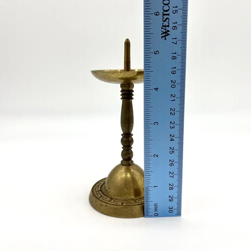 Vintage Brass Candlestick Holder Small Tabletop‎ Candle Holder Home Decor